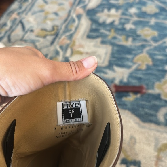 Frye Brown Melissa Leather riding boots sz 7.5 - Picture 5 of 5